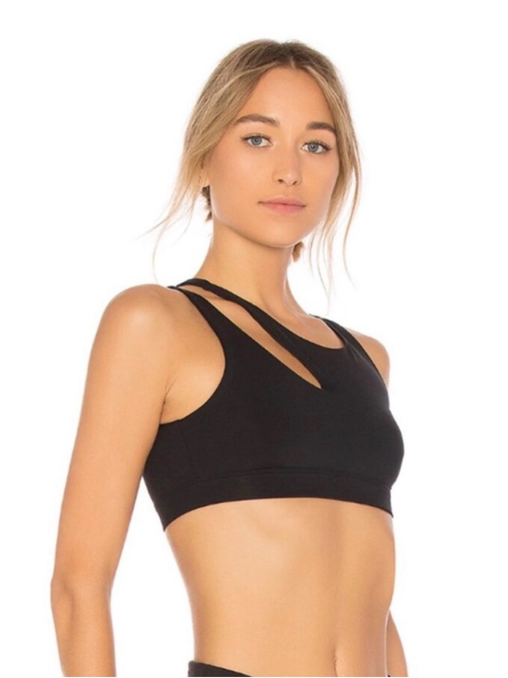 Set of 2! ALO Yoga Women's Racerback Sports Bras - Royal Blue & Black - Picture 2 of 6